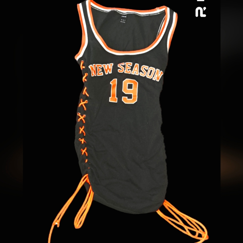 Lace up side bodycon dress